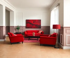 Jaki kolor ścian do czerwonych mebli
