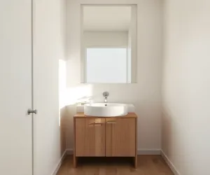 Mała szafka z umywalką do WC