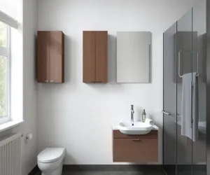 Na jakiej wysokości szafka wisząca w łazience
