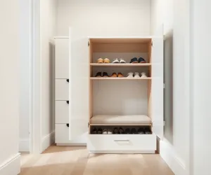 Nowoczesne szafki na buty z siedziskiem