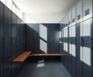 Szafki szatniowe z ławką